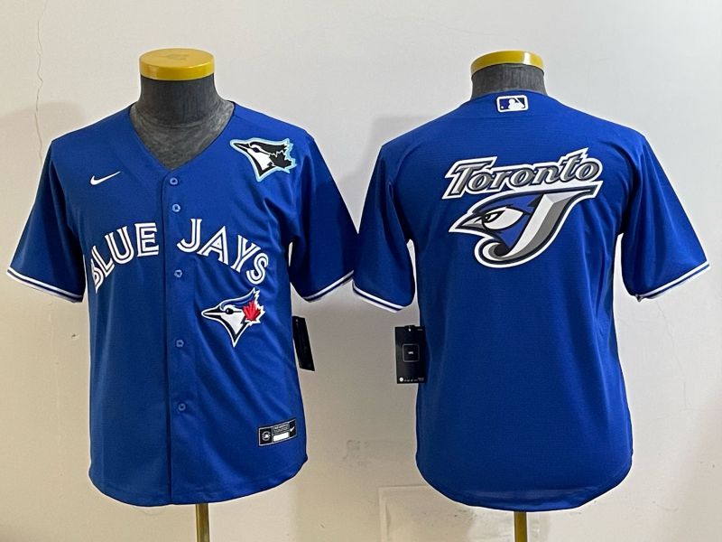 Youth 2025 Nike Toronto Blue Jays Blank blue Game MLB Jersey 014->youth mlb jersey->Youth Jersey